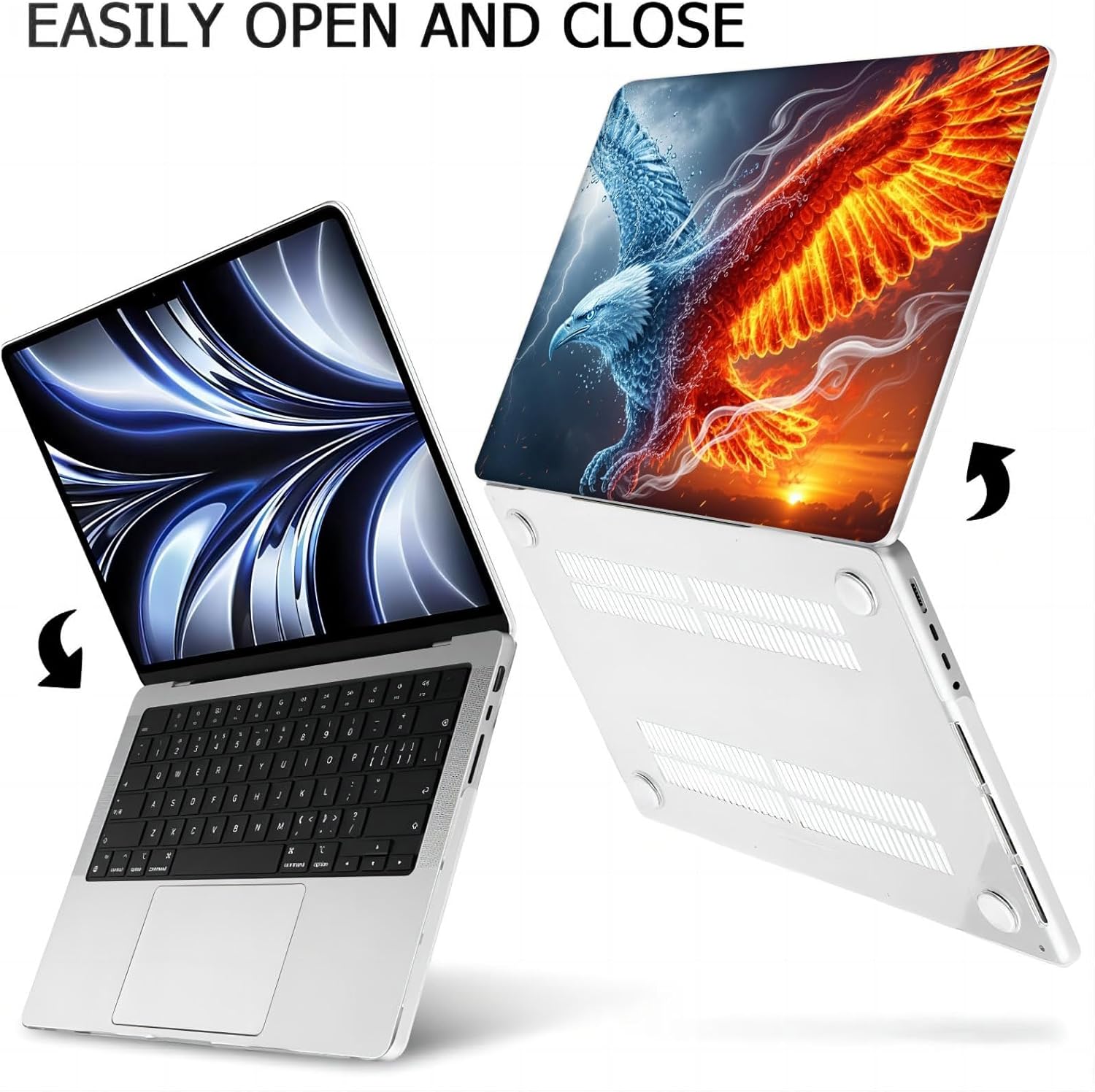 Compatible with MacBook Neo 13-inch, Hard Shell Case with Keyboard Cover and Screen Protector (A3404 A18 Pro chip, 2026 Release) - American Bald Eagle MC21030