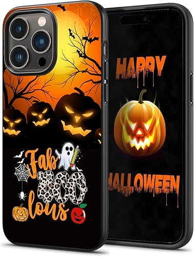Halloween Faboolous Teacher Spooky Pumpkins Trick or Teach Funda para iPhone 16 15 14 13 12 11 Pro Max Galaxy S25 S24 S23 S22 S21 FE A16 A15 A14 A54