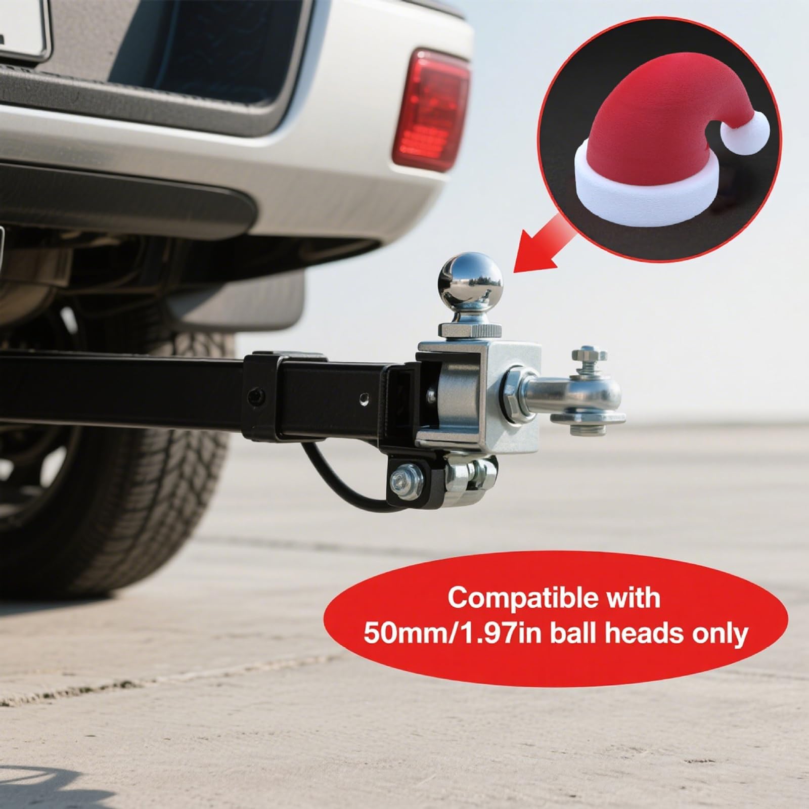 Black Cap Towing Hitch Caravan Trailer Towball Protect Auto Tow Bar Ball Cover Accessorie Simple - View #8