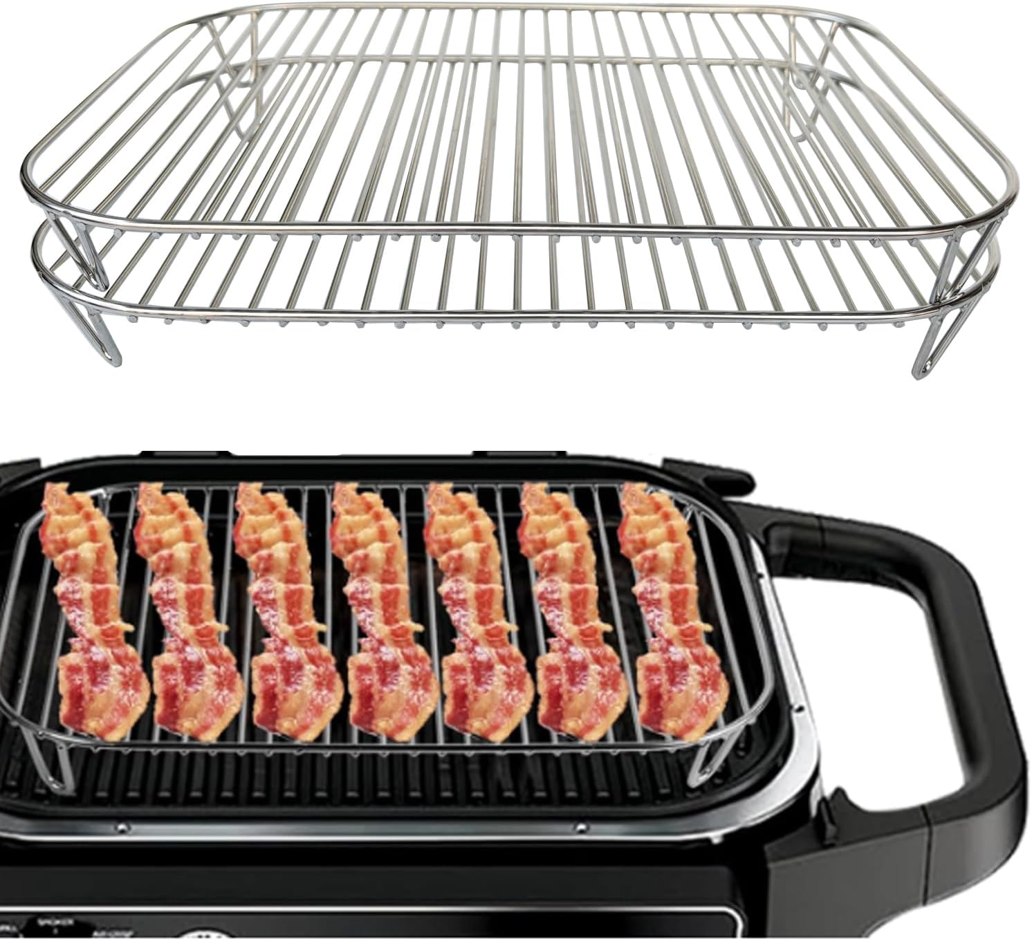 2PCS Stainless Steel Cooking Grill Rack for Ninja Woodfire