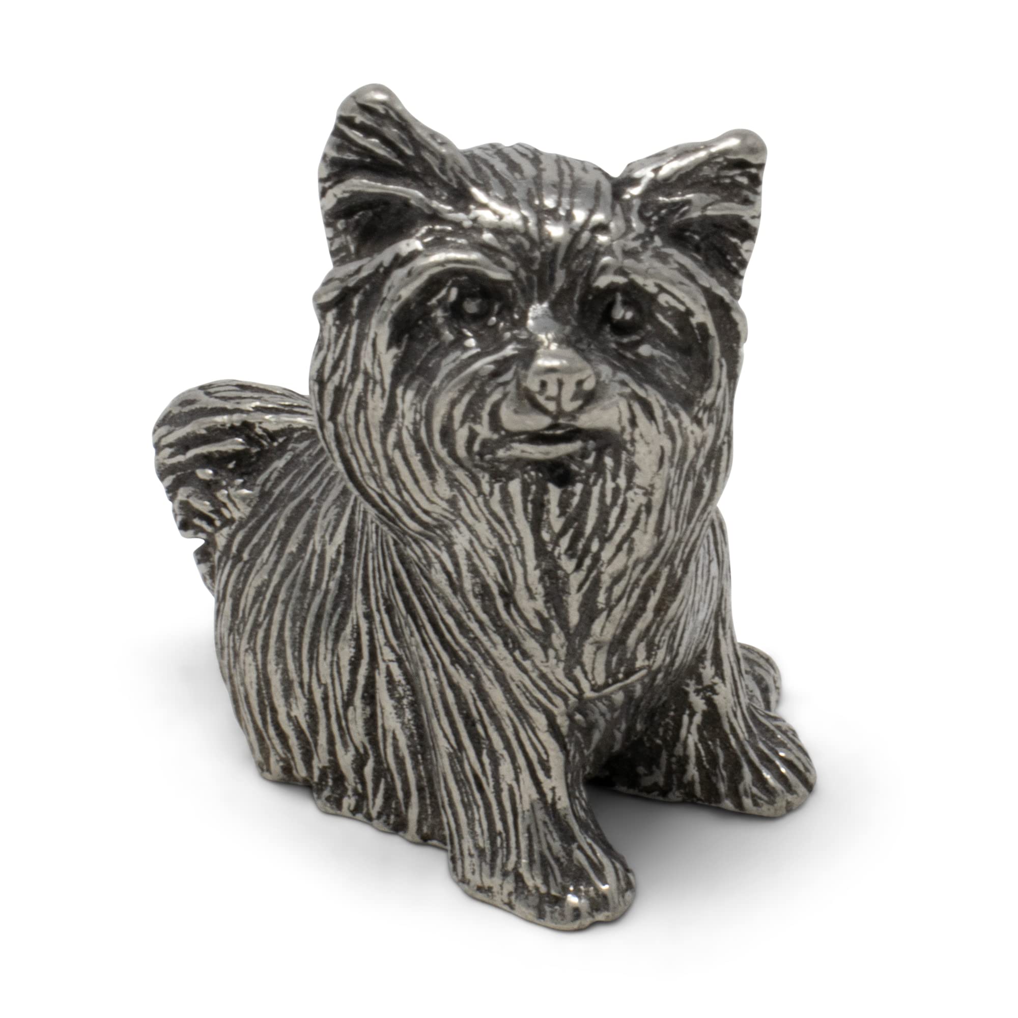 DANFORTH - Yorkshire Terrier Figurine - Handcrafted Pewter Dog Figurine - 1 ¼” - Made in USA