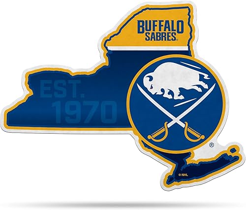 Miniatura 195 de NHL Rico Industries - Banderín de corte en forma de banderín, decoración del hogar y sala de estar, fieltro suave EZ para colgar