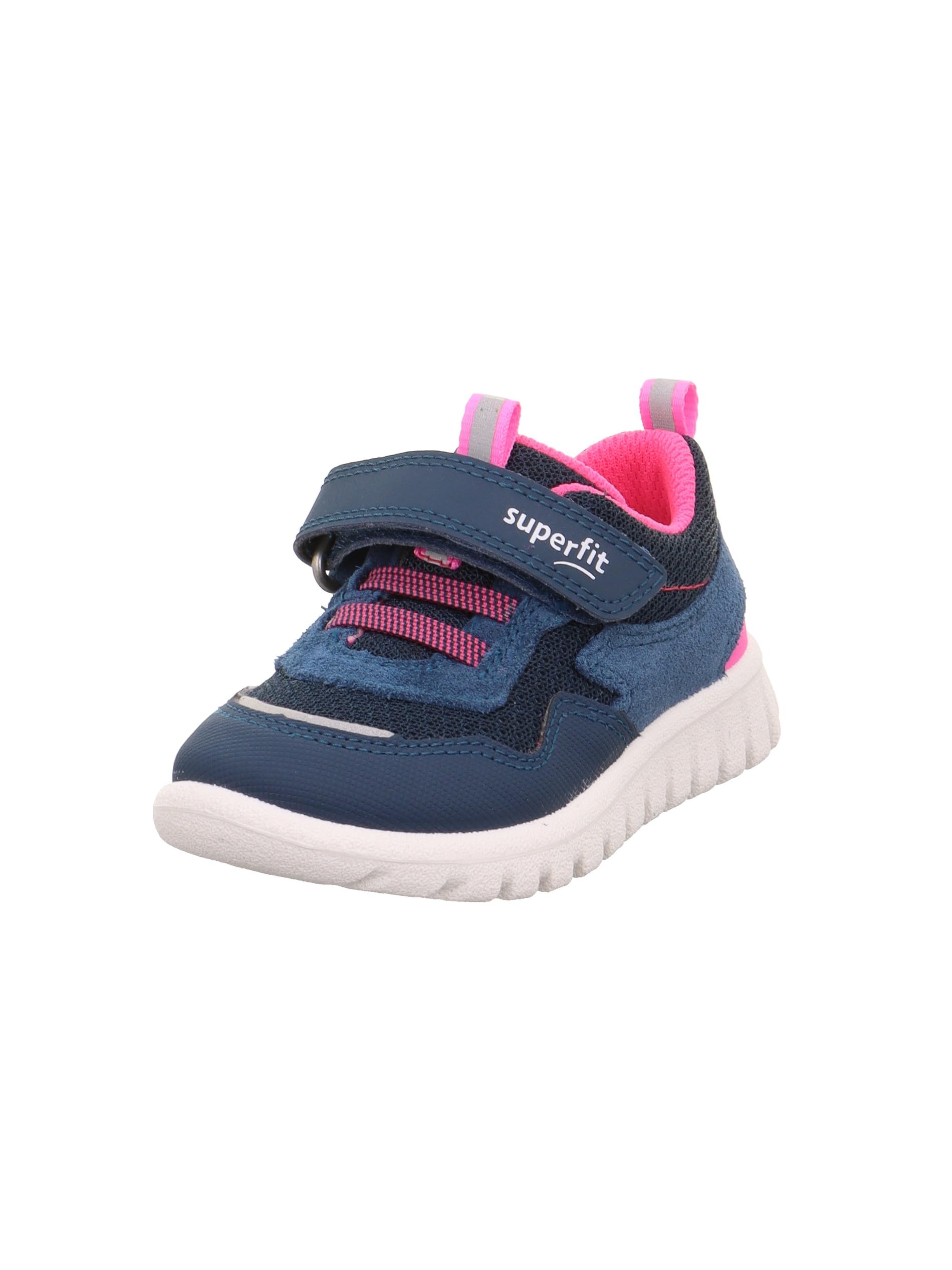 Superfit Girls' Sport7 Mini Trainers, Blue Pink 8020, 4.5 UK Child