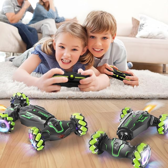 Foto 8 de 8 de FEIMUOSI Coche Teledirigido Niños: 2.4GHz 4WD 360° Drift Acrobacia