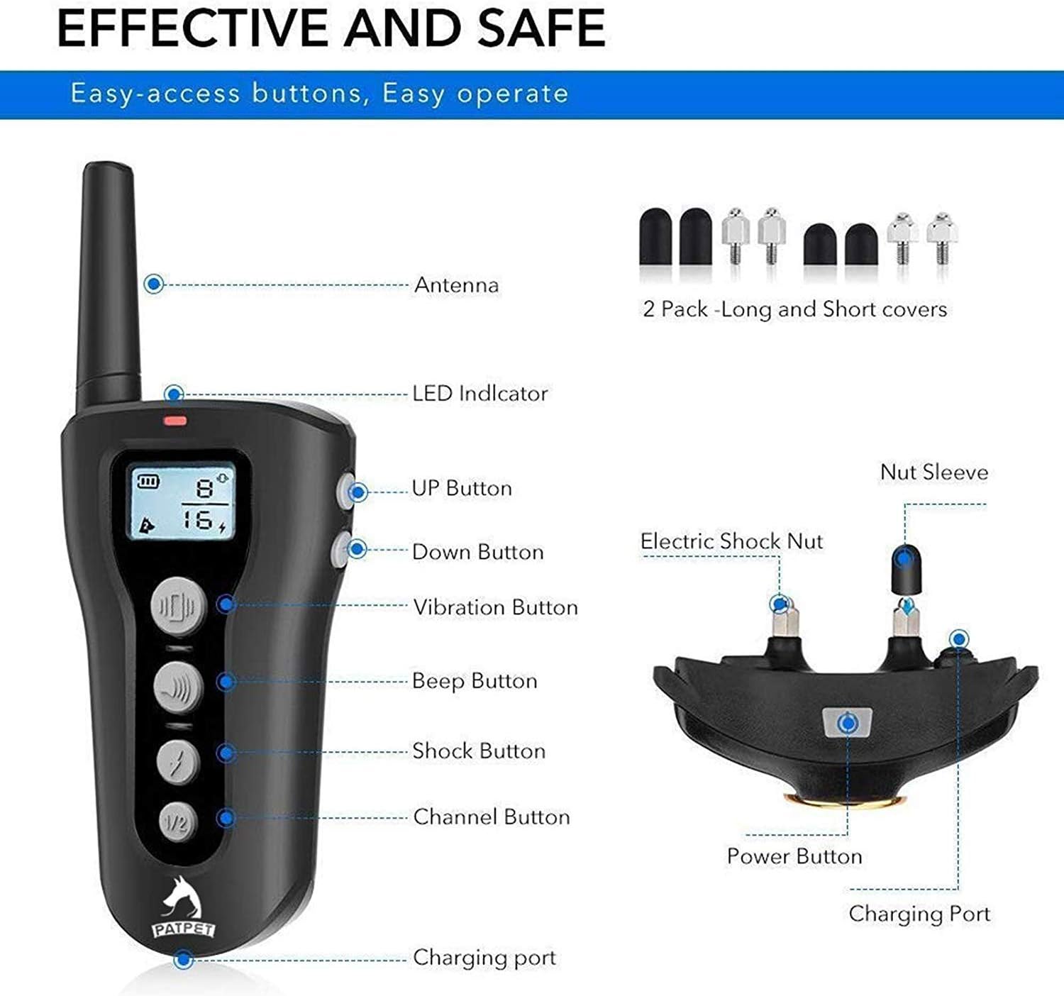 Patpet dog training collar pairing Outlet