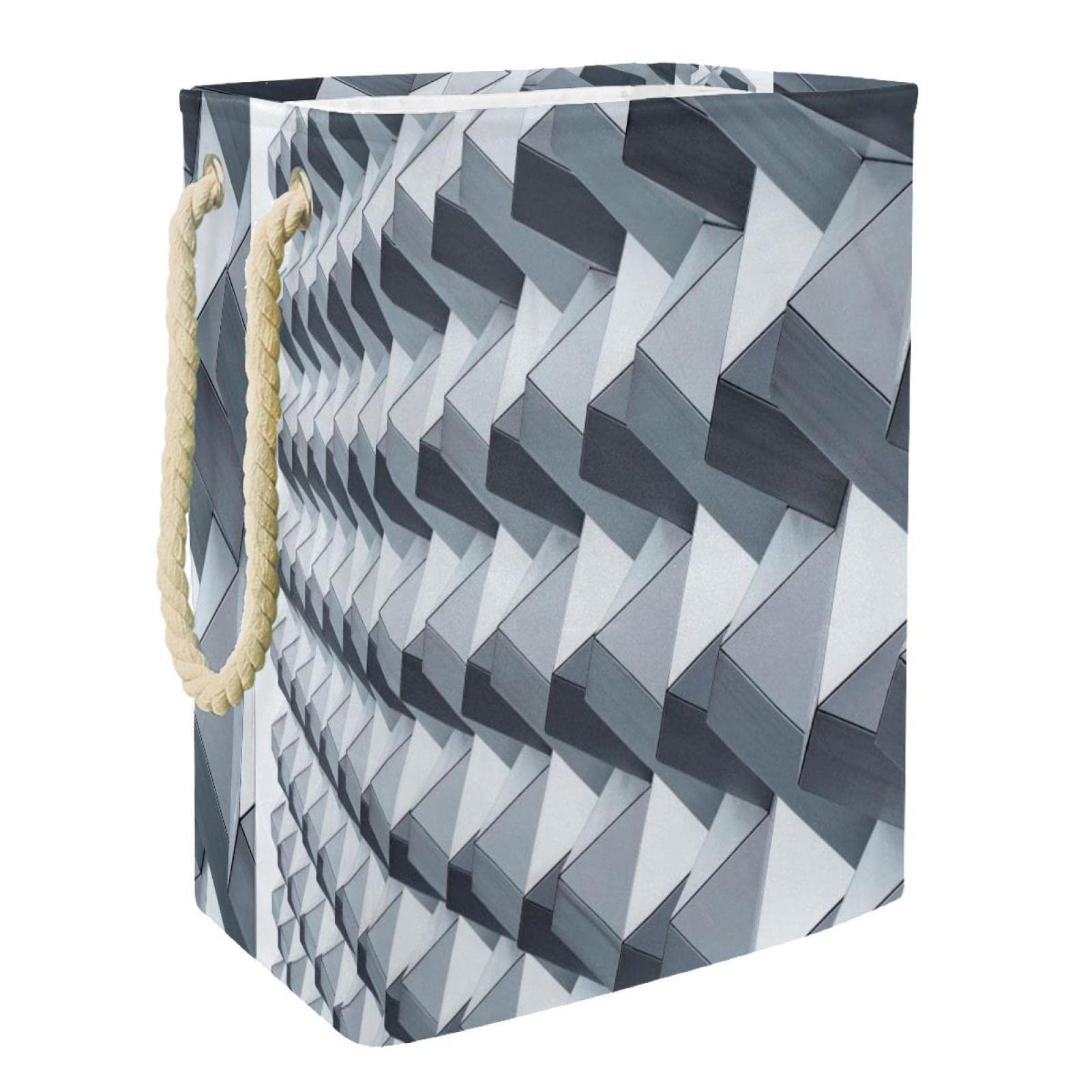 Panier à linge personnalisé grand format gris pour en finir avec le désordre dans la chambre