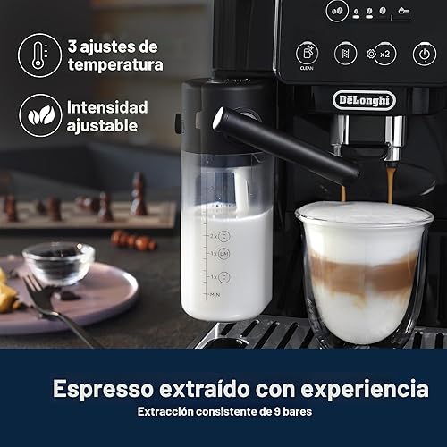 Miniatura 4 de De'Longhi Magnifica Start - Máquina automática de café expreso con espumador de leche automático y molinillo integrado, 5 recetas de un solo toque,