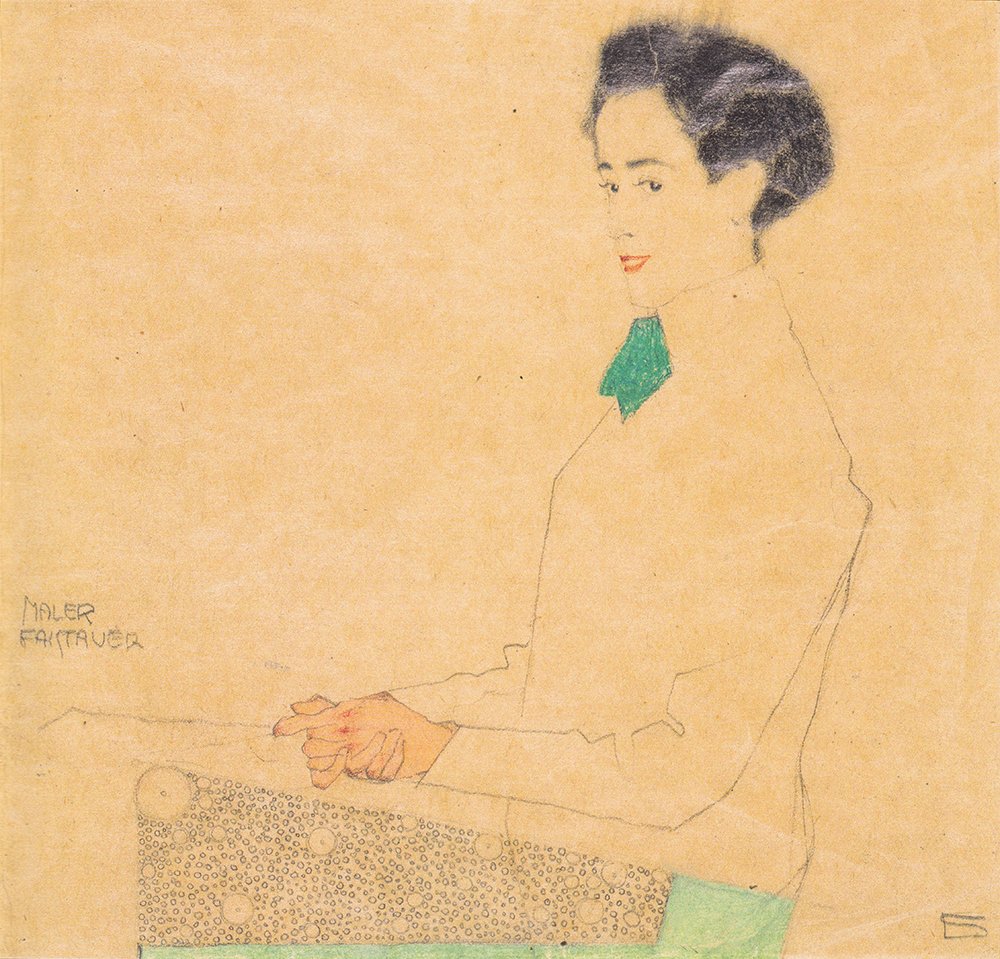 Lámina de Egon Schiele enmarcada, cuadro pequeño de Anton Faistauer en papel mate de archivo