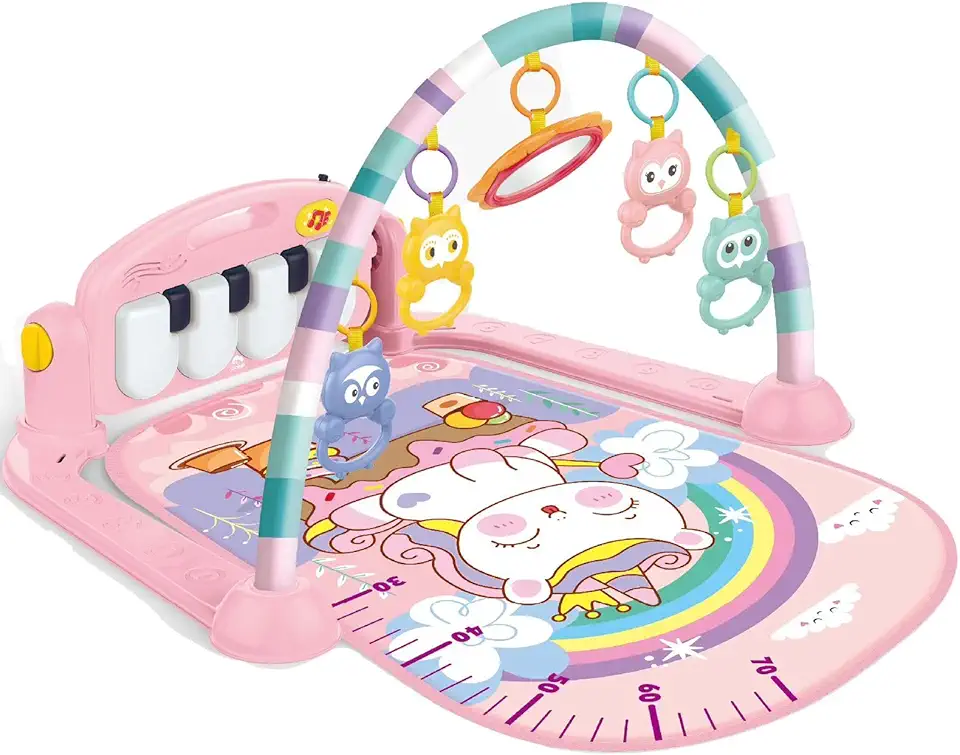 Tapete de Atividade Musical Piano Interativo Unicórnio Wakaii