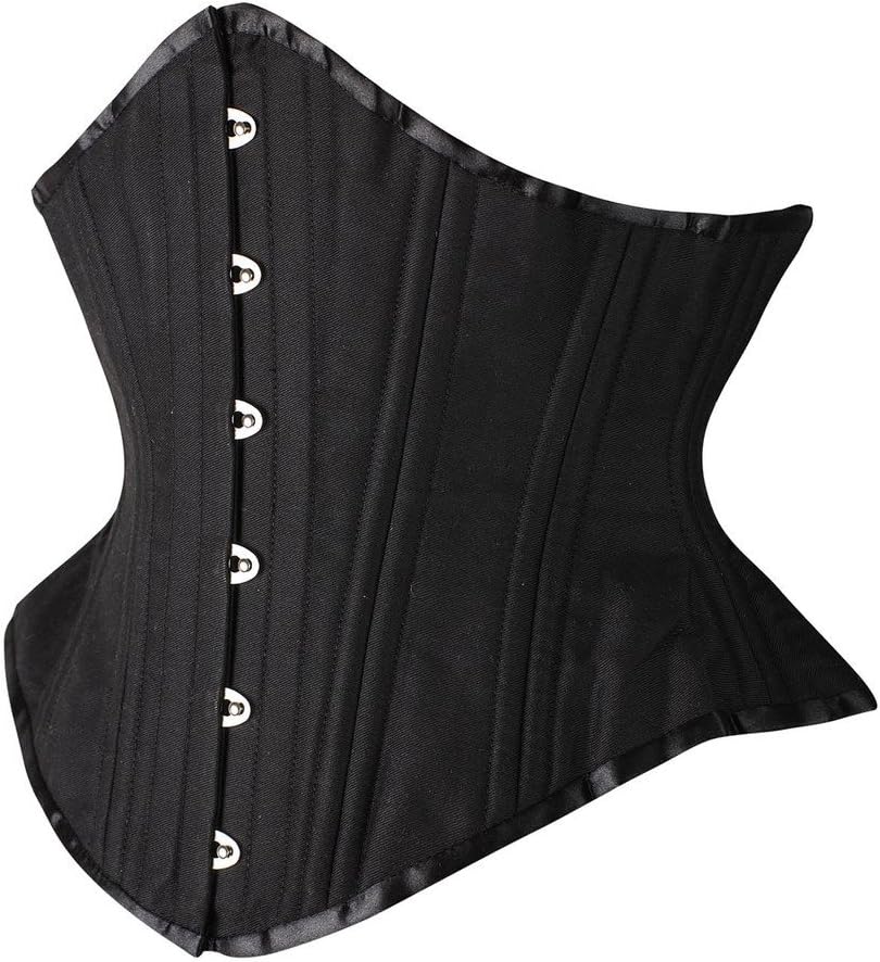 SHAPERX Women's Heavy Duty Corset Double Steel Boned Waist Trainer Corsets Underbust Body Shaper - Image 2