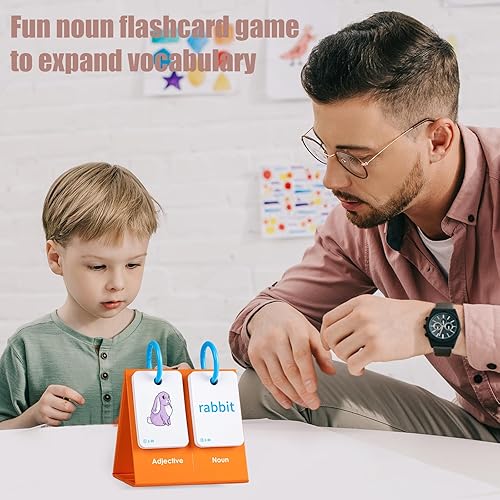 Miniatura 3 de Tichgeim Juegos de lectura de palabras visuales para niños de 3 a 5 años, tarjetas flash de sustantivos para jardín de infantes, actividades de