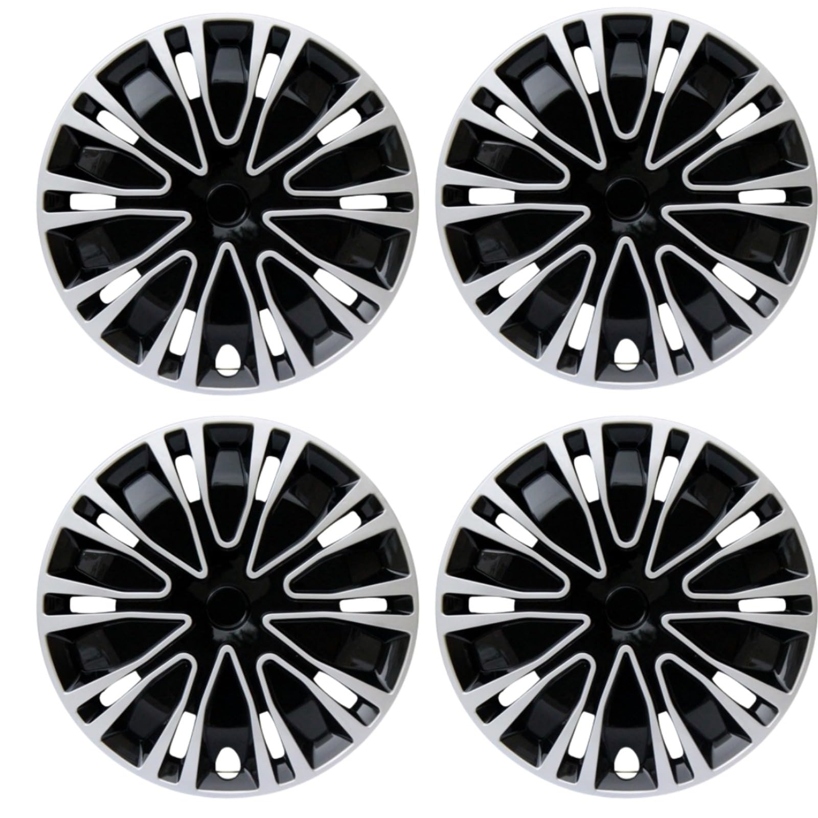 Juego de 4Tapacubos De Cubierta De Rueda Para Llantas De Rueda Universales De 12/13/14/15/16Pulgadas Tapacubos De Repuesto Protección De Tapacubos Decoración De Coche Rojo Tapacubos de plástico Barni