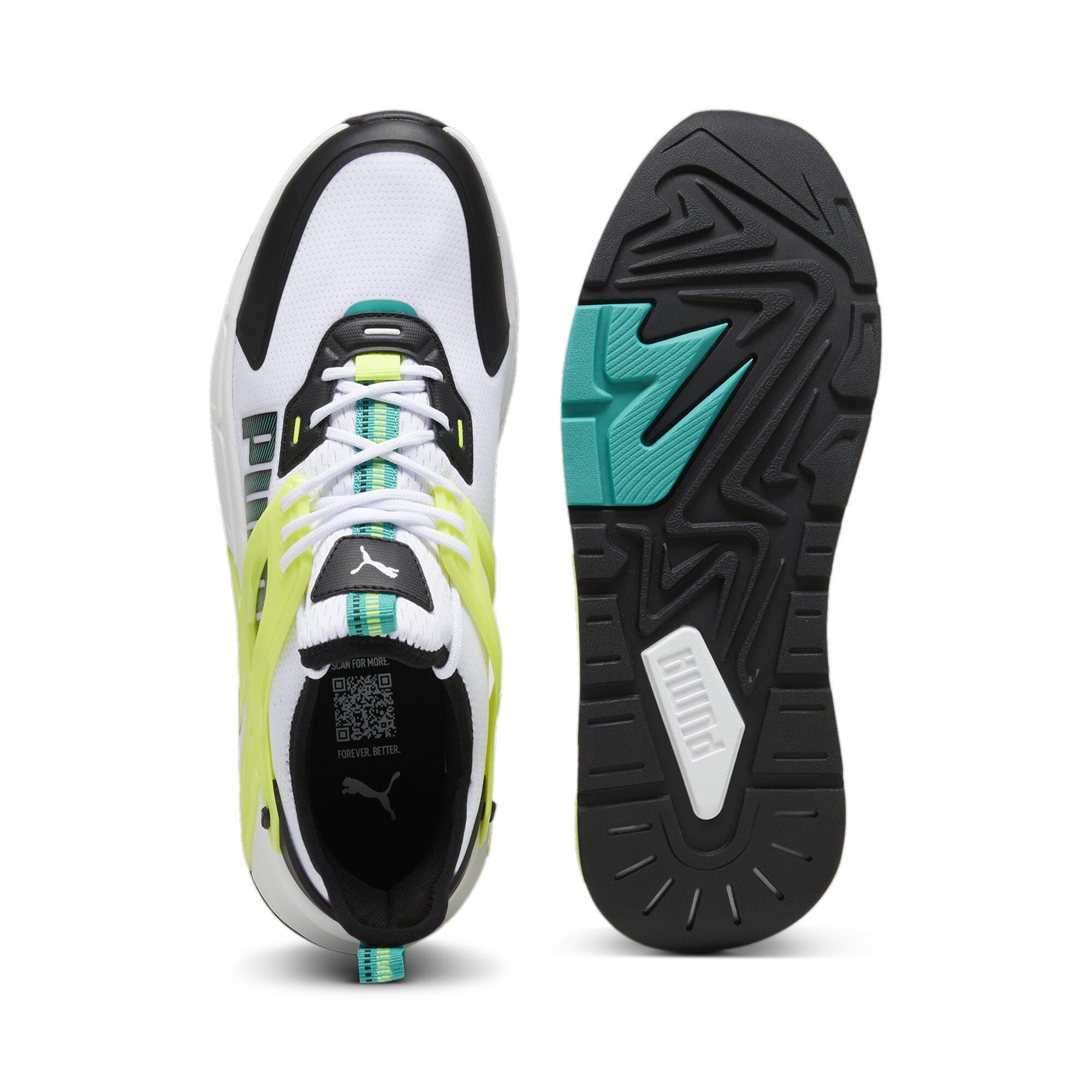PUMA -Sneakers -Chiusura con Lacci -Tomaia in Pelle E Tela -Fodera in Tessuto -Suola in Gomma
