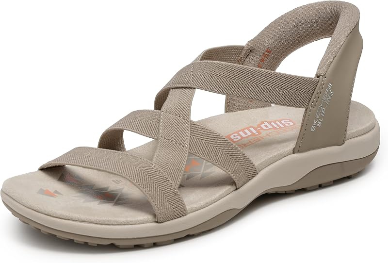 Skechers Women's Reggae Slim - Stretch Flex Hands Free Slip-ins | Hands Free Slip-Ins, Memory Foam, Machine Washable, Vegan, Stretch Fit, Hands Free