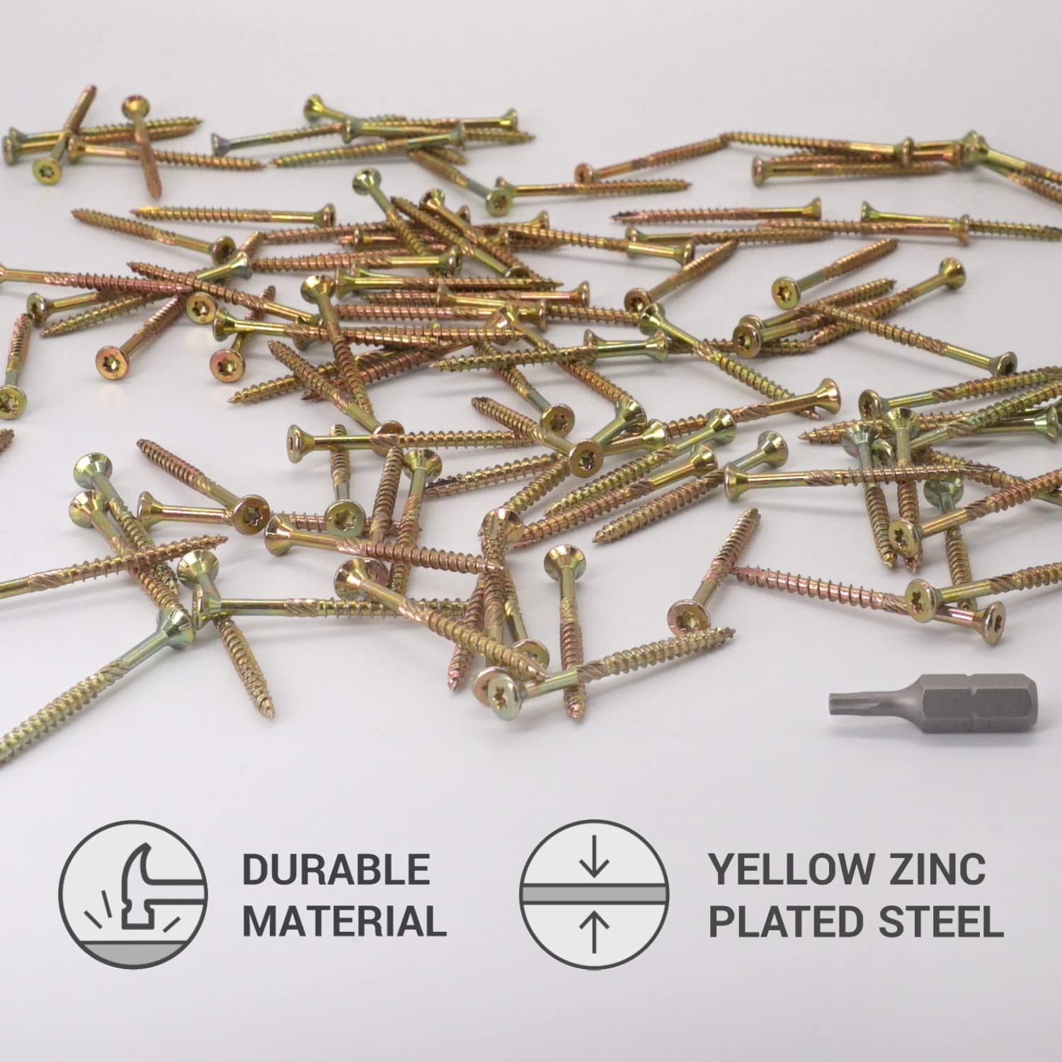SKIR'CO (Pack van 200 stuks) verzinkt staal 3,5 x 35 mm zilveren