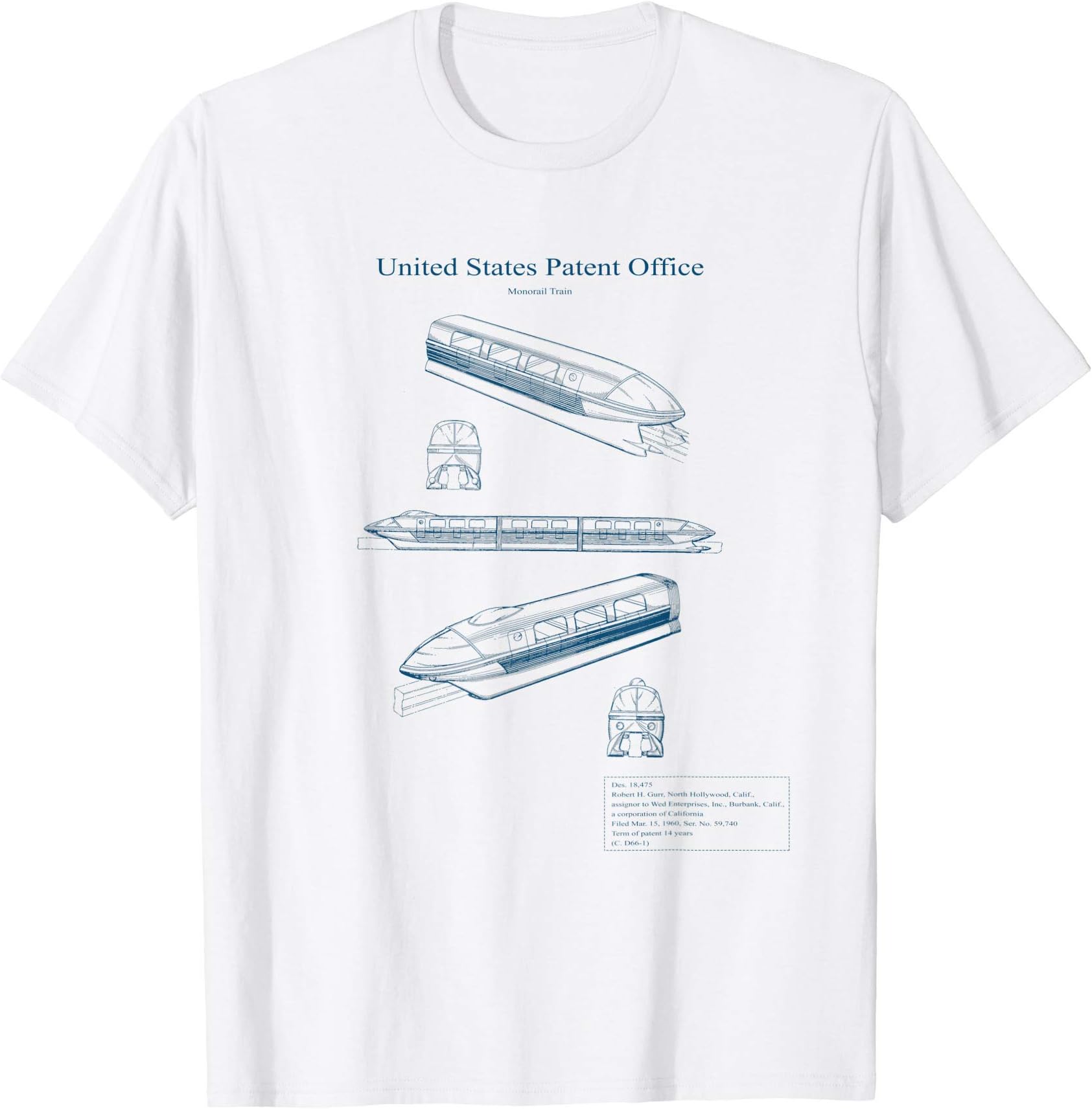 MonoShirtMonorail Blue Print Tee T-Shirt