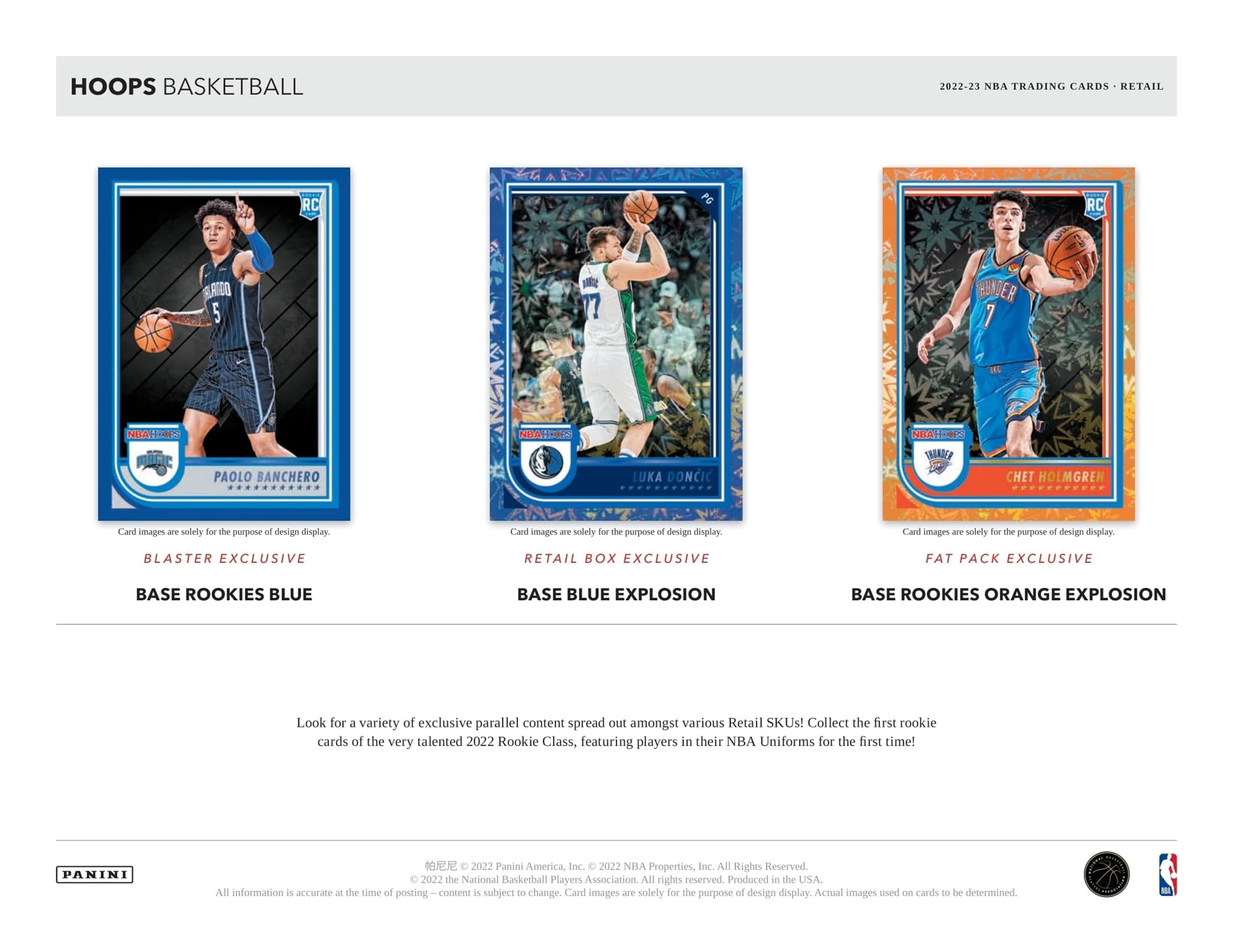 Panini NBA Hoops Basketball Pack 2022-23 - 15 Cartes