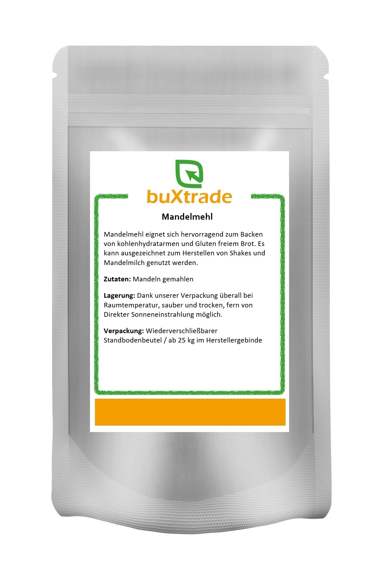 5 x 1 kg Mandelmehl | weißes Mandelmehl | fein gemahlen | Mandeln | Mehl | Buxtrade | 5 kg