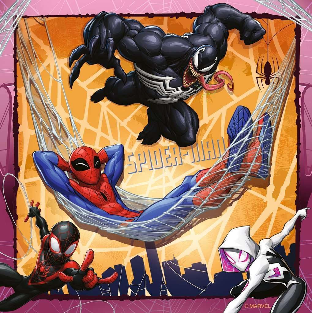 Ravensburger Children's Puzzle - 12004115 Marvel Spider-Man - Puzzle for Children from 5 Jahren, mit 3x49 Teilen