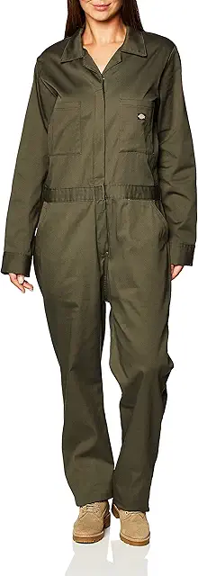 Women's Insulated Cotton Twill Coverall - Long Sleeve Work Utility