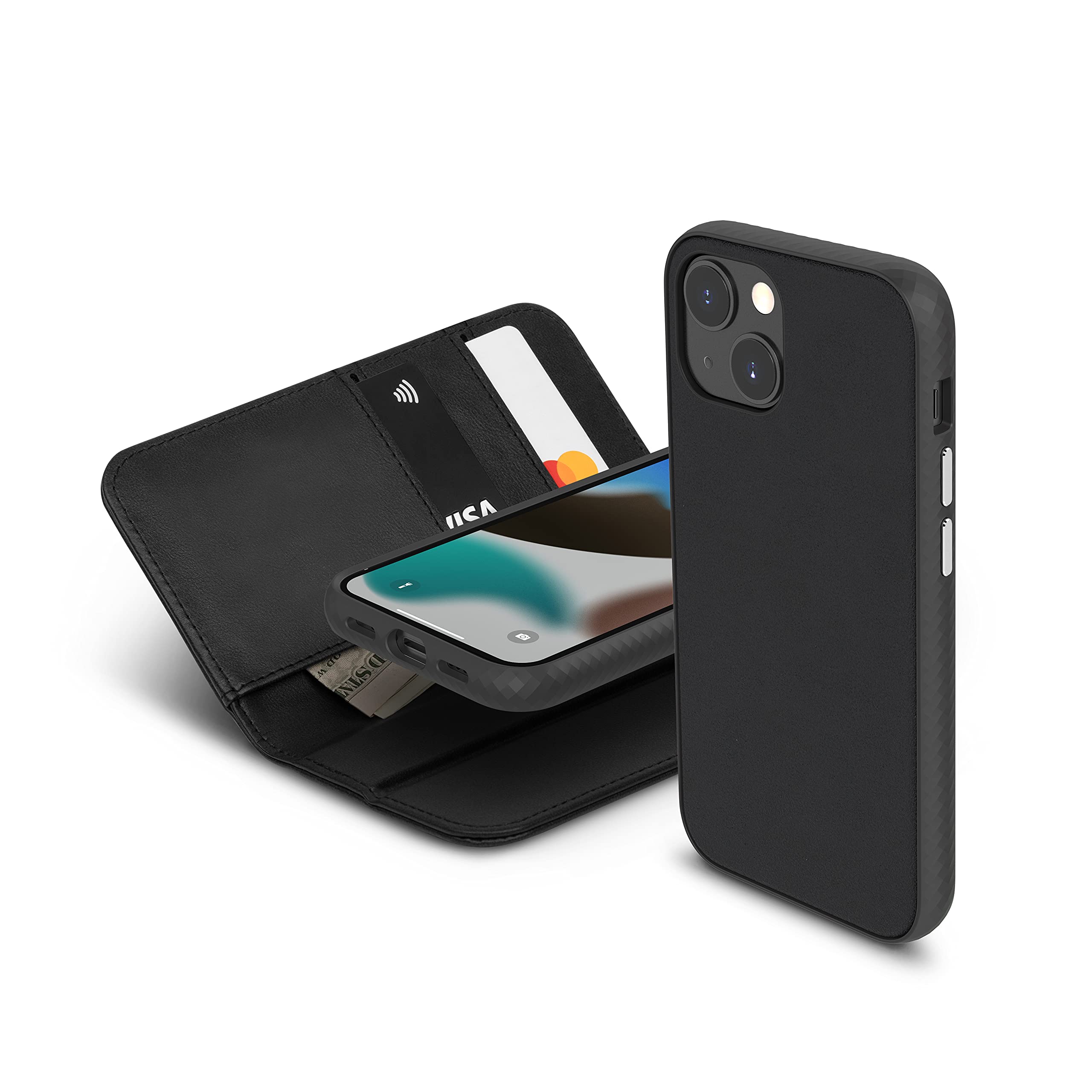 Amazon.co.jp: Moshi Overture iPhone 13 mini 対応 財布型ケース
