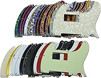 Vista 5 de KAISH - Carcasa de 8 agujeros para guitarra Tele Humbucker, golpeador blanco de 3 capas para Telecaster de EE. UU./México