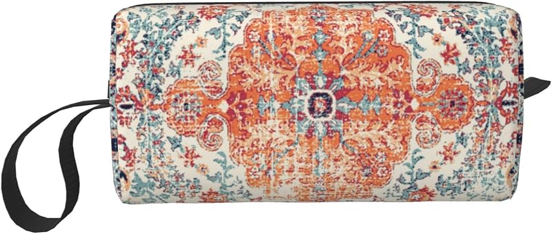 Necessaire JKJOJIA Bohemian com Alça e Zíper, 20 x 6 x 9 cm, 1 unidade