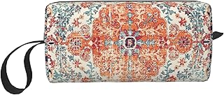 Ethnic Boho Makeup Bag Organizer Small Cosmetic Bags Portable Travel Toiletry Bag With Handle Simple Accessories Storage Zipper Pouch For Women Girl