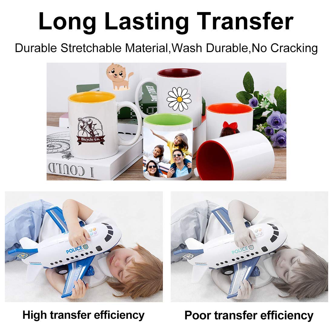 Water Slide Decal Paper Inkjet WHITE 20 Sheets A4 Size Premium Water