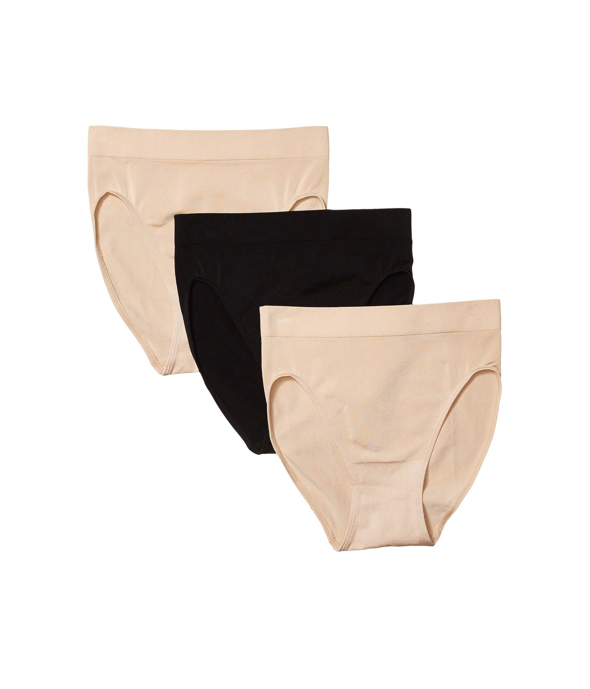 Wacoal B Smooth Hi Cut Brief Panty 3 Pack Ropa Interior Mujer (Pack de 3)