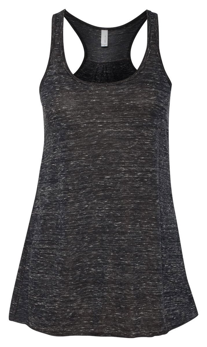 Bella + Canvas Ladies' Flowy Racerback Tank Top-L (Drk Grey Heather) (US)