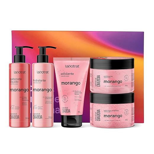 Labotrat - Kit Experiência Banho 5 Itens Morango