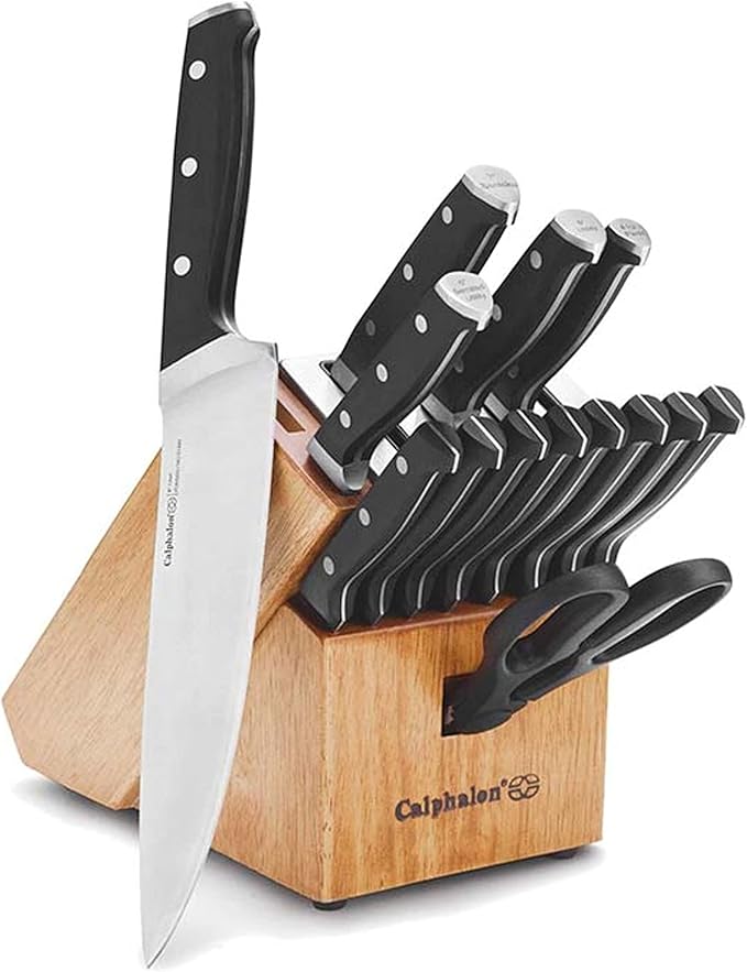 Calphalon Kitchen Knife Set with Self-Sharpening Block