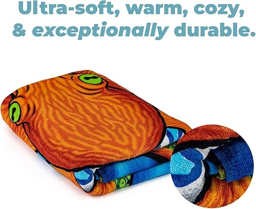 Miniatura 5 de Dawhud Direct Toalla de playa de pulpo para niños, toalla de baño con estampado de pulpo de 30 x 60 pulgadas, toalla de piscina súper suave de