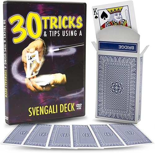 30Trucos y consejos con una Baraja Svengali DVD, incluye Pro Marca Svengali Deck