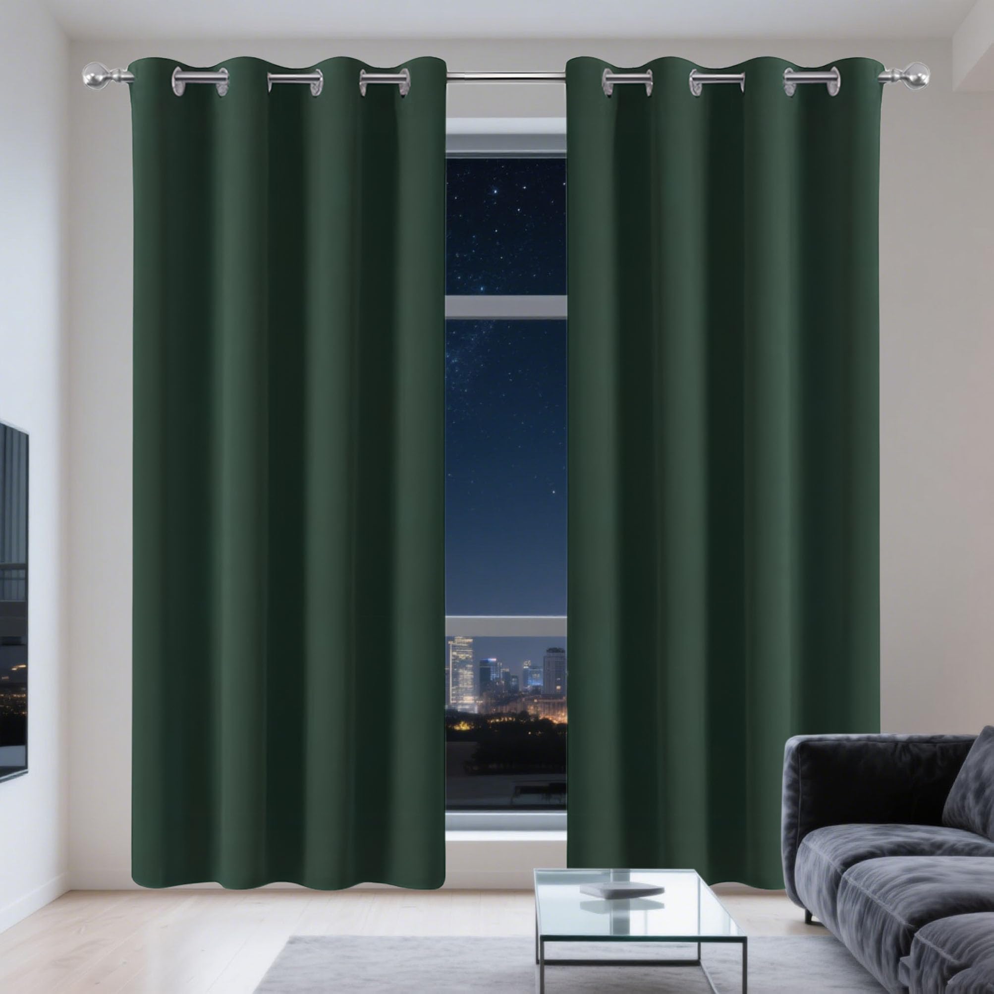 Rideau occultant maison et chambre installation facile 228x227 cm isolant thermique