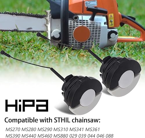 Miniatura 6 de Hipa Tapa de combustible y tapa de aceite para motosierra STHIL MS290 MS310 MS390 MS270 MS280 MS341 MS361 MS440 MS460 MS880 029 039 044 046 088