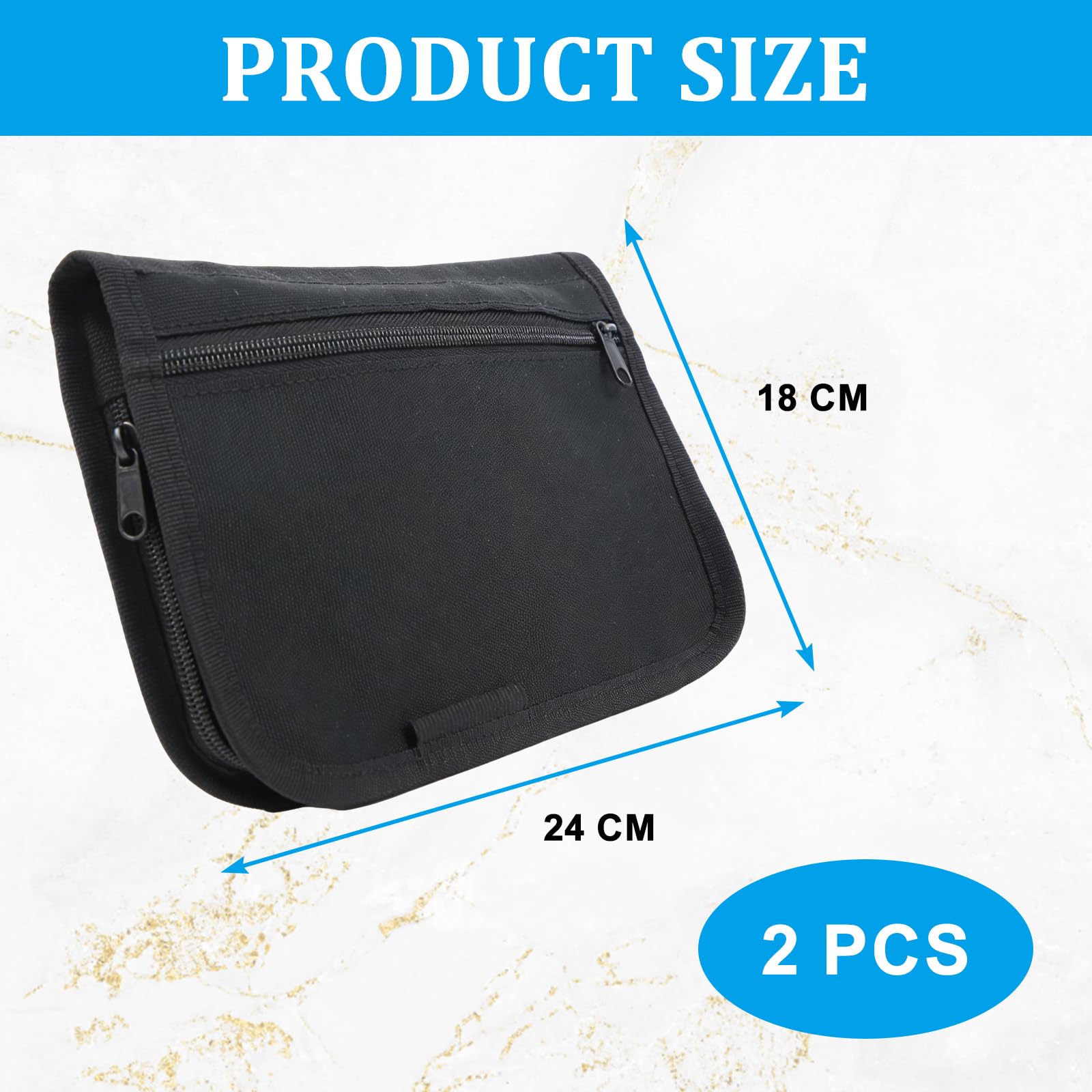 Pochette pour Véhicule, 2 Pièces Porte Document Voiture avec Plusieurs Compartiments, Organisateur de Boîte à Gants pour Voiture Manuelle, Multi-usages Pochette Papier Voiture