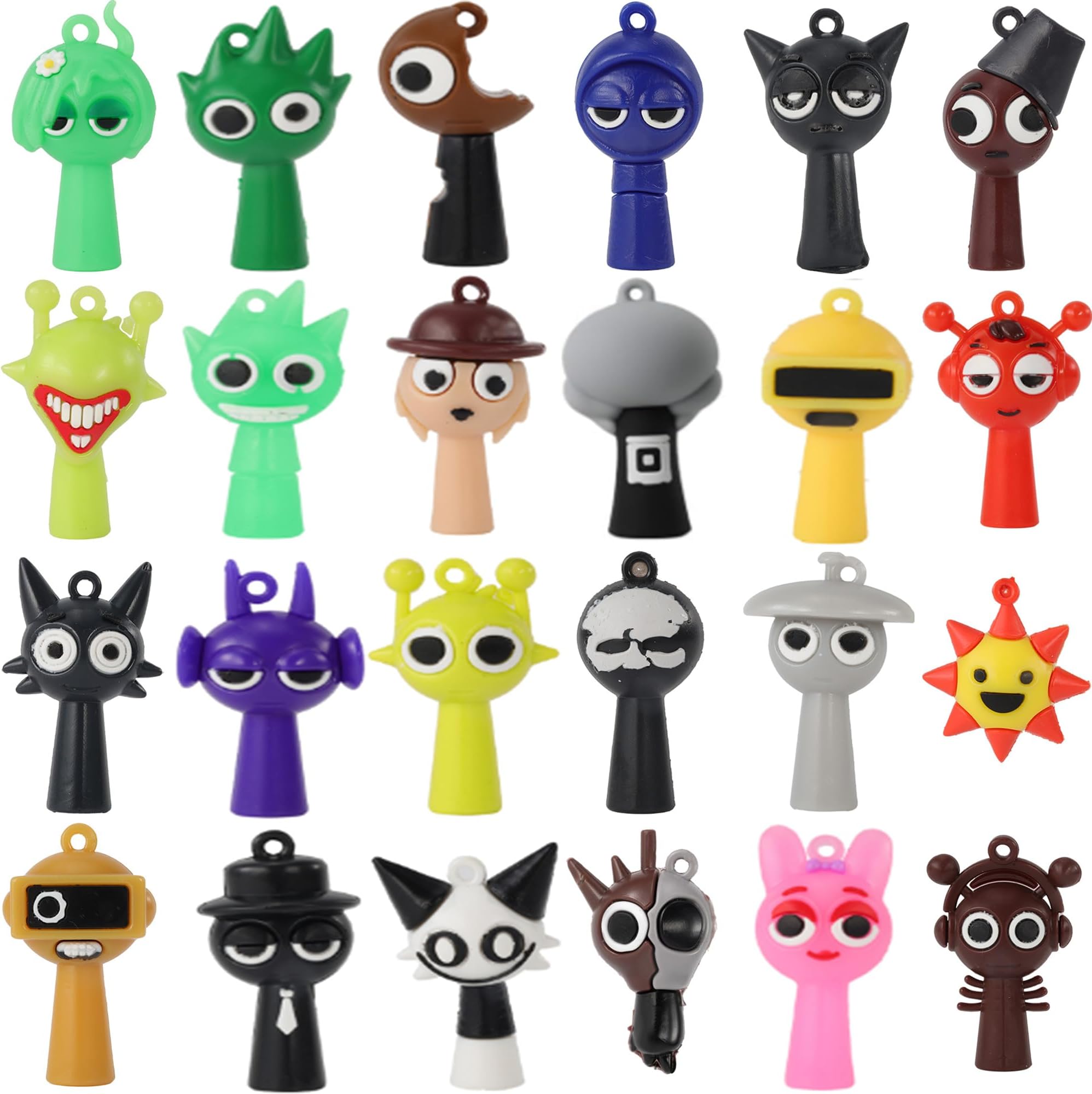 12PCS Italian Meme Action Figures, 2.5in Funny Shark Toys, Multi-Use Keychain Decor