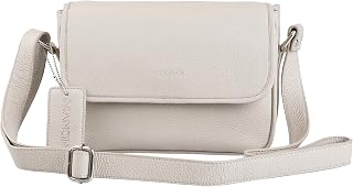 Pebbled Kimberly Flap Closure Handbag, Taupe