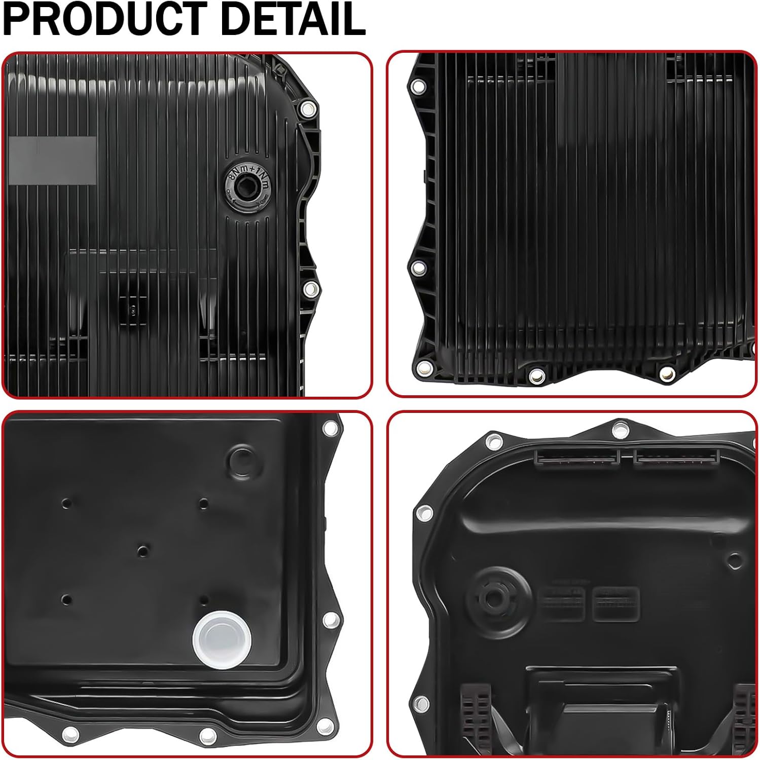 24117624192 Automatic Transmission Oil Pan with Filter/Gasket/Screw Compatible with Dodge Charger Challenger & BMW 228i 230i 320i 325i 328i 330i 335i 428i 535i 550i xDrive X5 528i 530i 535d 540i