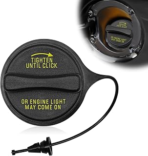 SYudwen FC975 Fuel Tank Filler Cap Compatible with Ford Excursion, F-150, F250, F250 F350 Super Duty, E-Series, Expedition, Windstar, Lincoln Blackwood, Navigator Push Lock Type Gas Cap