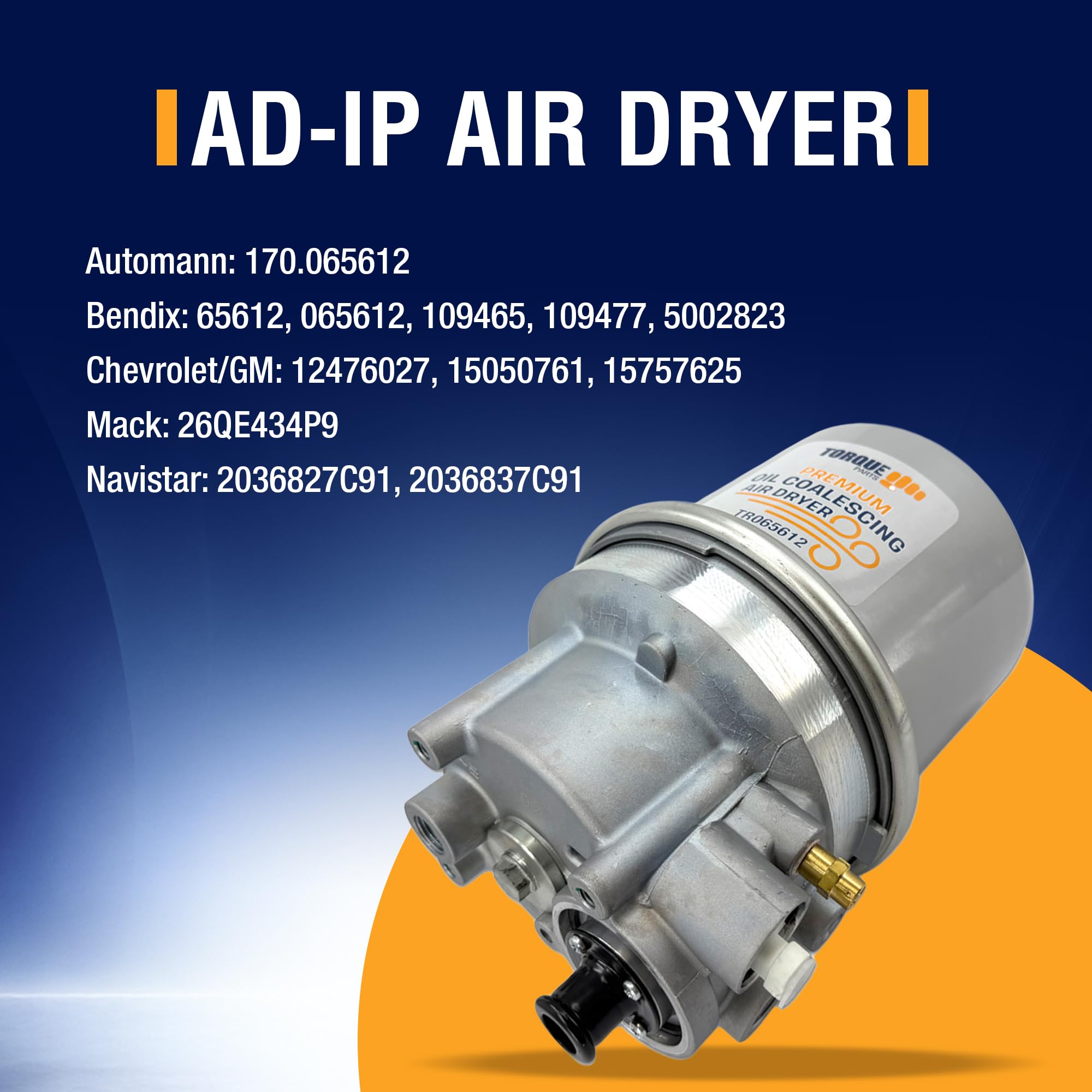 Amazon.com: Torque 065612 AD-IP Air Dryer Kit For Bendix Style Air