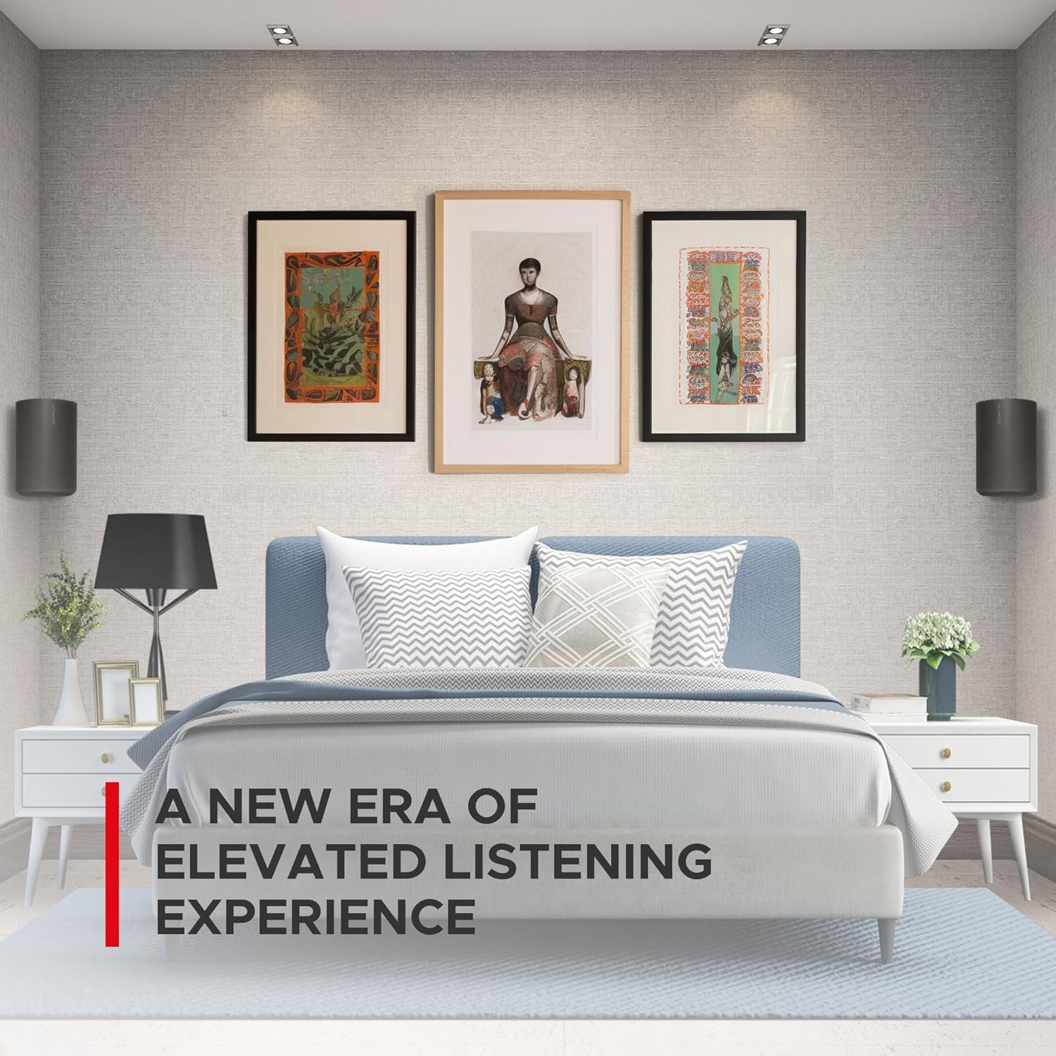 Sound Bass ERA100 Corner Wall Mount Bracket - Low Profile, Black, Single (1pc), Complete with All Mounting Hardware Compatible with Sonos ERA 100 Speaker - Image 7