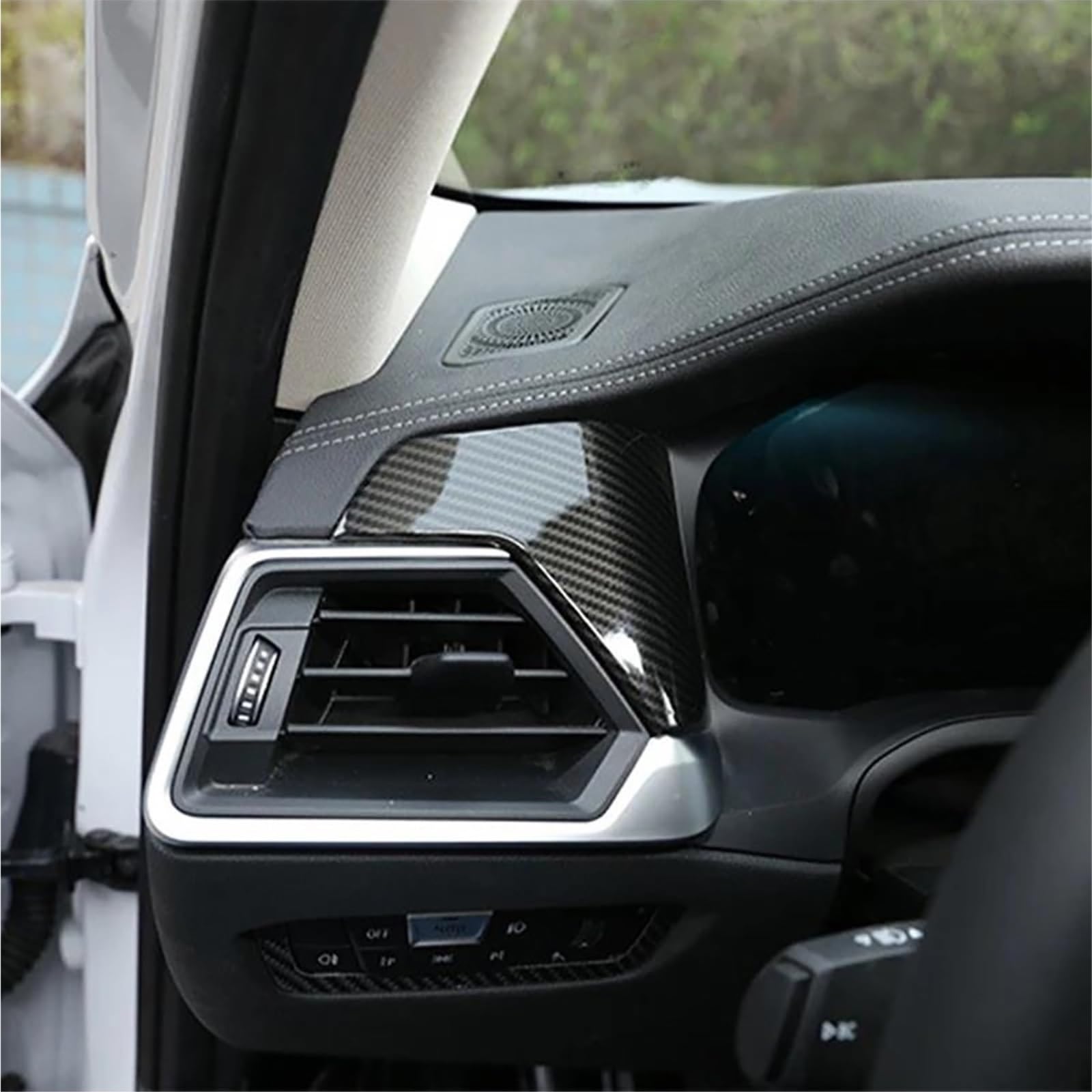 Car Interior Stickers for 3 Series for G20 for G28 2020 LHD Center Console Dashboard Trim Strips 2Pcs Car Styling