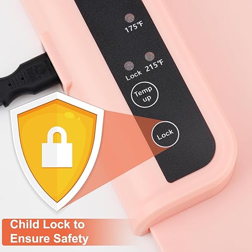 Miniatura 3 de Tapete de calentamiento de alimentos, calefacción de superficie completa, enrollable y portátil, 3 ajustes de temperatura, apagado automático,