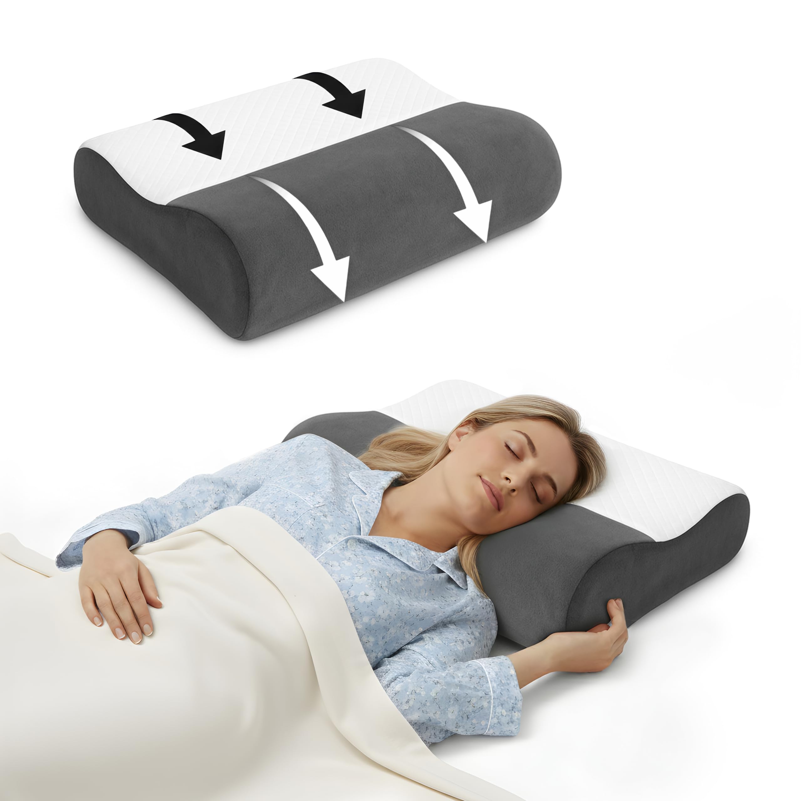 Cervical Roll Pillow - Neck Support & Spinal Alignment -20 Cervical Roll Pillow - Neck Support & Spinal Alignment -20