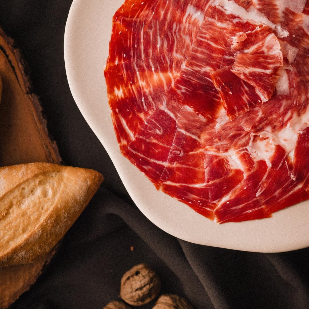 Jamón de Bellota 100% Ibérico Loncheado a Mano 80gr Estuche Curación Lenta 36 Meses