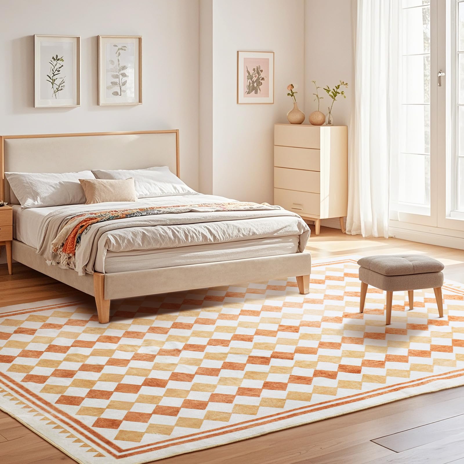 iHeroo Tappeto Salotto Moderno 80x150cm, Tappeto Morbido e Antiscivolo, Tappeto Lavabile in Lavatrice, Perfetto per Soggiorno e Sala da Pranzo