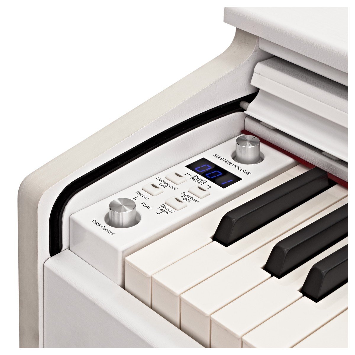 DP-10 X Pianoforte Digitale di Gear4music + Pacchetto Accessori, Bianco | 88 tasti pesati ad azione martelletto, registrazione USB e memoria interna, metronomo e modalità apprendimento